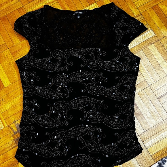 le chateau Tops - y2k vintage le Château shirt